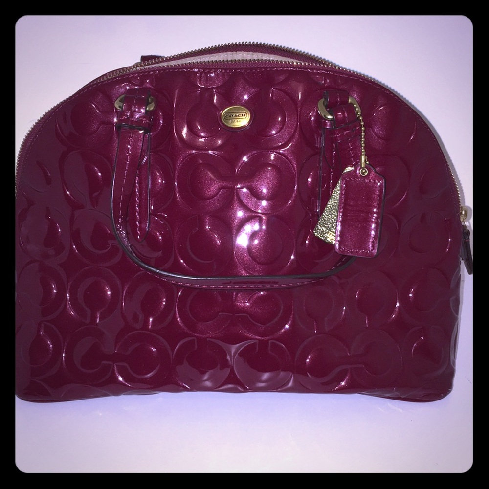 Limited edition red coach bag